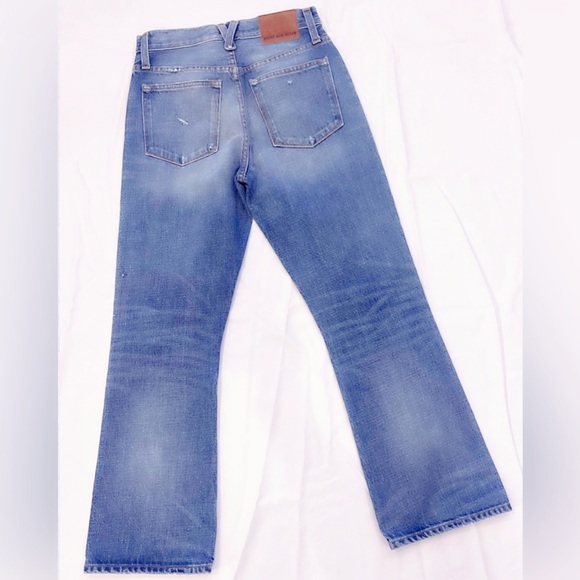 J Crew Point Sur Denim Light Destroy Wash Cropped Jeans Size 24 New - Picture 6 of 7